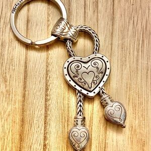 Elegant Heart Pendant Keychain